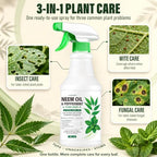 Neem Oil Spray for Plants with Peppermint Oil, Ready-to-Use, 16 oz - Image 3