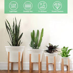 Pottiffe Plant-Pots-Planters-Indoor-Outdoor, 16 inch 4 Pack White - Image 3
