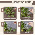 AHANDMAKER 6 Pack Cactus Shaped Glass Plant Self Watering Globes Automatic Mini Irrigation System for Potted Plants Indoor Outdoor Garden Office Decoration Gift for Plant Lovers - Image 4