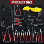 13 PCS Hose Clamp Pliers Set for Coolant Radiator Heater/Water Hose - Image 3
