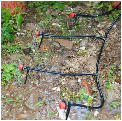 Micro Irrigation Tube Drip Line Watering Hose ID 8mm OD 12mm Black 10-20M - Image 7