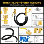1675kit48 commercial gas hose black - Image 2