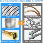 50 ft Heavy‑Duty Stainless Steel Garden Hose, Kink‑Resistant - Image 4