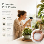 500ml Spray Bottle with Adjustable Nozzle Mode, Amber Plastic Water Spray Bottle for Plants & Cleaning – Leak-Proof Refillable Diamond Plant Mister - Image 6