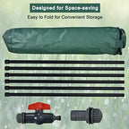 LDAILY 60 Gallon Collapsible Rain Barrel to Collect Rainwater from Gutter, PVC Rain Water Collection Barrel w/Spigot Filter & Top Mesh, Effectively Saving Water, Large Water Storage Container - Image 5