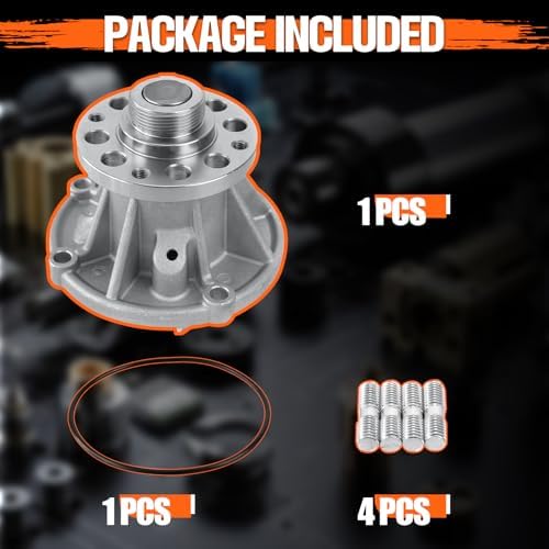 AW6058 Professional Water Pump Kit with Gasket Compatible With 6.0L Ford Super Duty 2004-2007 Excursion E-350 2004-2005 E-350 2004-2010 E-450 2004-2008 - Image 5