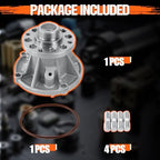AW6058 Professional Water Pump Kit with Gasket Compatible With 6.0L Ford Super Duty 2004-2007 Excursion E-350 2004-2005 E-350 2004-2010 E-450 2004-2008 - Image 5