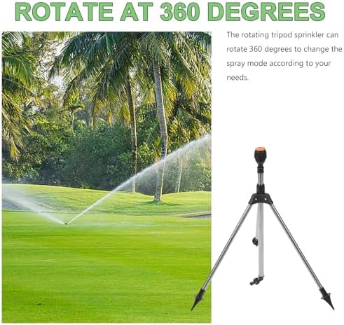 Rotating Tripod Sprinkler, Automatic 360 Degree Watering - Image 7