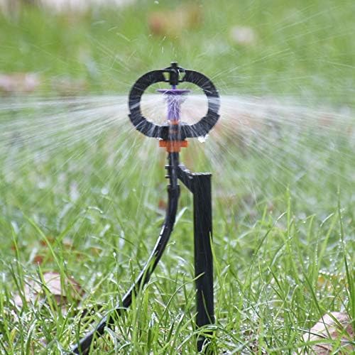 Garden Rotating Sprinkler Water Nozzles 360 Degree with Nozzle Holder Watering Plants Irrigation 5PCS - Image 6
