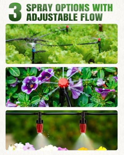 230FT Drip Irrigation System with 5/16" & 1/4" Distribution Tubing - Image 2