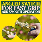 Haus & Garten Heavy-Duty 3/4" Brass Garden Hose Shut Off Valve - Garden Hose Connector, Water Shutoff, Gardening Hose Nozzle Valve, Outdoor 3/4 Inch GHT Brass Shut Off Valve Attachment (2-Pack) - Image 4