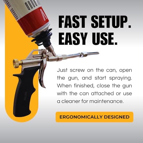 Vega Bond Spray Foam Gun 360° with Swivel Tip Heavy-Duty Pro Foam Gun Only - Image 3