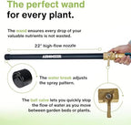 Watering Wand 22" L x 1" W Heavy Duty Garden Watering Wand For Garden Hose with Anti-clog Water Break - Watering Wand Can Be Used with Standard 3/4"Garden Hose with 3/4-1" Adapter Included - Image 3