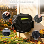 Retractable Garden Hose Reel Cover with Plush Lining, Heavy Duty 100% Waterproof Outdoor Wall Mounted Garden Hose Reel Cover with Side Pocket - 20.9" W x 11.4" D x 18.9" H (Cover Only) - Image 4
