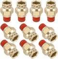 DOT Approved Male Straight Brass Union 1/2" Tube x 1/4" NPT, 10PCS by BOERAY