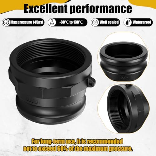 Pelopy 6 Pcs 4 Inch Black Cam Lock Fittings Kit - Image 6
