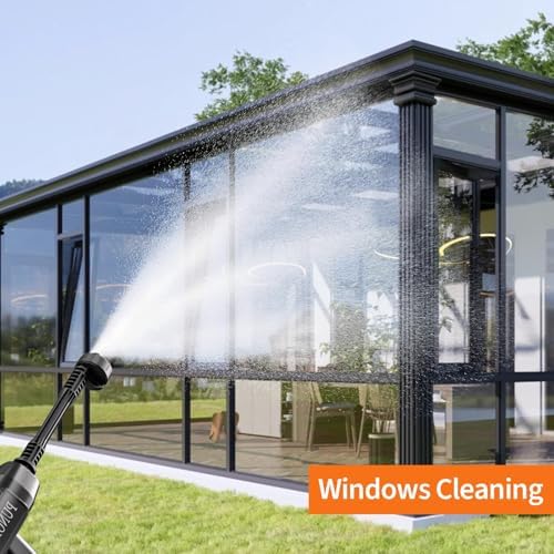 Cordless Pressure Washer, Electric Power Washer with 2x4.0Ah Batteries, Portable Lightweight Car Washer Gun with 6-in-1 Nozzle, Foam Pot, Handheld Power Cleaner for Car, Garden, Patio & Fence - Image 7