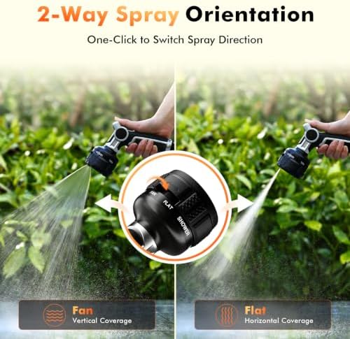 RESTMO Water Hose Nozzle Heavy Duty, Adjustable Garden Sprayer for Outdoor - Image 5