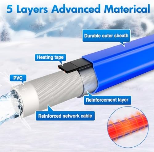 Nilight 15FT Heated Water Hose RV 5/8”Inside Diameter -45°F Freeze - Image 4