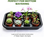 5 Pack Plant Potting Tray- Multifunctional Garden Tidy Tray, 17"x12", Black - Image 6