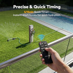Remote Control Water Timer,2 Zone Sprinkler Timer Brass Inlet for Garden Hose - Image 4