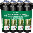 Rain Bird 52SA Premium Gear Drive Rotor Sprinkler Head 4 in Pop Up, 4 Pack by RainBird