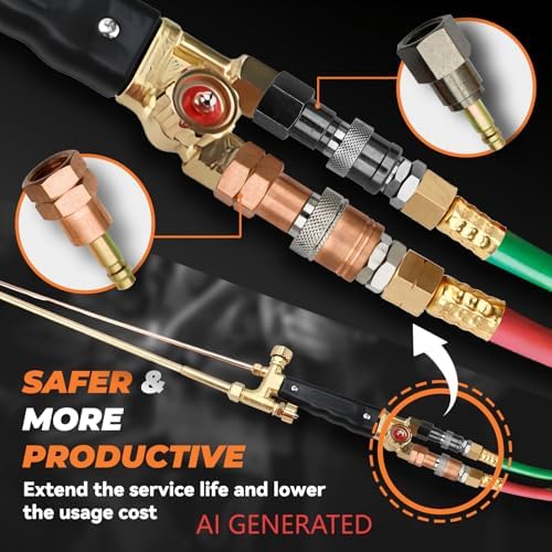 Oxy Acetylene Torch Quick Connect Fittings & Machine Side Plug kits - Image 5