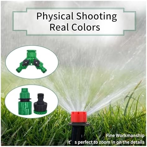 Garden Supplies 50M-5M DIY Drip Irrigation System Automatic Watering Garden Hose Micro Drip Watering Kits with Adjustable Drippers Nozzle(KIT001-40M) - Image 6