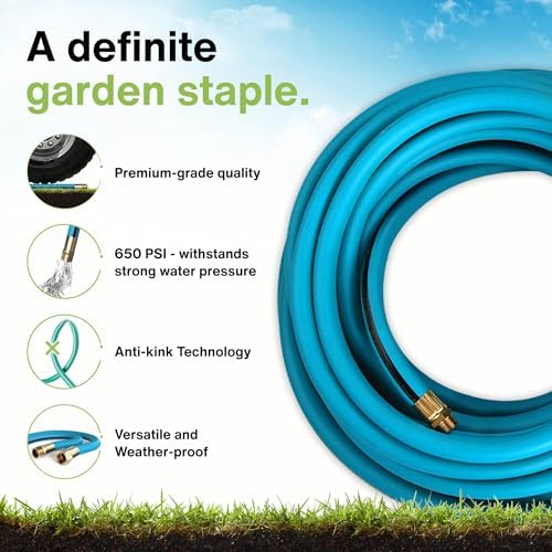 Aeromixer THE HOSE-(2 Pack) 3/4 Inch Garden Hose 100 Ft,Kinkless Commercial Garden Hoses, Heavy Duty Industrial Water Hoses for Outdoors, 650 PSI High-Pressure Watering Tool for Farming and Gardening - Image 4