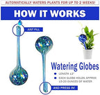 5 STAR SUPER DEALS Aqua Plant Watering Globes - Automatic Watering Ball Bulbs - Self Watering Plant Glass Bulbs System (16, Small) - Image 2