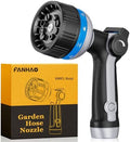 FANHAO Metal Thumb Control Water Hose Nozzle Heavy Duty, 10 Spray Patterns by FANHAO