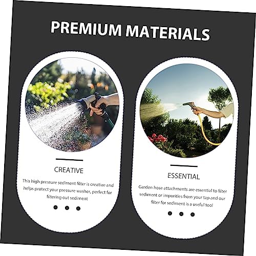 Xmas Pressure Washer Hose Filter for Garden Sediment Protection Black - Image 7