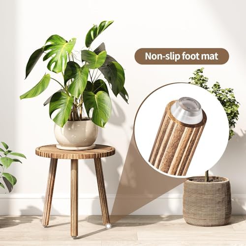 3-Pack Taller Plant Stand Indoor, Single Wood Plant Stool for 6-12 Inch Pot - Image 6