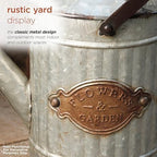 Alpine Corporation 12" Tall Vintage Style Decorative Metal Watering Can with Rustic Finish - Image 6