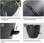UOUZ 12inch 2Pack Large Self Watering Planters, Plastic Plant Pots with 60oZ Removable Deep Reservoir and Multi Mesh Drainage Holes for Indoor Outdoor Garden Plants and Flowers, Black Speckles - Image 4