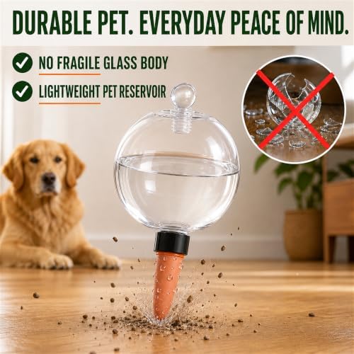 Self Watering Globes, 2-Pack 26oz Extra Large Plastic Plant Waterer - Image 5