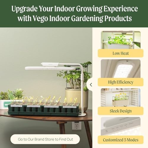 Vego garden 8 Pack Standard Seedling Trays with Seedling Tray Lids and 10" x 20" Bottom Watering Trays Seedling Suite - Image 7