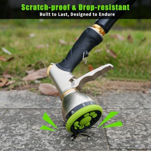 Besiter Garden Hose Nozzle Sprayer, Heavy Duty Metal Water Hose Nozzle - Image 6
