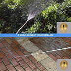 High Pressure Washer Nozzle Washer Wand Hose Nozzle Watering Sprayer Cleaning Tool, for Car/Garden Cleaning(Green) - Image 7