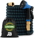 J&B XpandaHose 75ft Expandable Garden Hose, Lightweight, Brass Connectors by J%26B