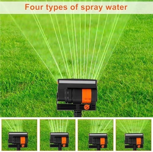 1/2pc 16 Hole Lawn Water Sprinkler Uniform Watering Oscillating Grass with Adjustable Spray Filter Garden Irrigation(2pcs) - Image 4