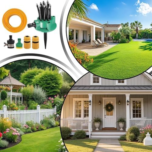 Garden Sprinkler | 360 Degree Rotating Water Saving Kit,Garden Sprinklers Irrigation System Kit,for Outdoor Home Commercial Residential Gardening Planting - Image 5