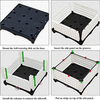 YSUEFIJO Raised Garden Bed Planter Box, Vegetable Flowers Planting Raised Container, Planter Box Indoor Rectangular, Planter Raised Beds W/Drainage Holes, for Outdoor Patio, Deck, Balcony - Image 6
