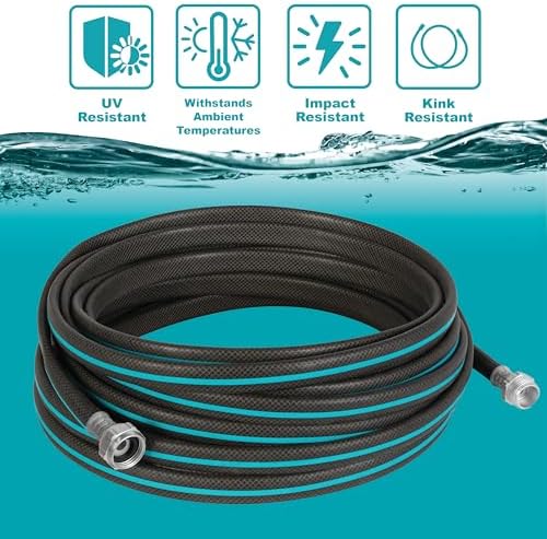 Gilmour AquaArmor 1/2" x 100' Lightweight Garden Hose, Kink Free Hose, Drinking Water Safe Garden Hose - Image 2