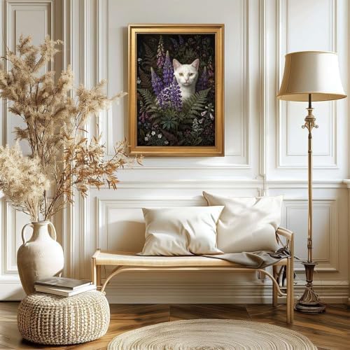 Gold Vintage Framed Hydrangea Still Life Wall Art Floral Painting Print - Image 6