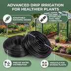 Luocute Drip Irrigation System, Adjustable Quick Connect Garden Watering Kit with 1/4 inch Tubing and Nozzles for Greenhouse Raised Beds Lawn Outdoor Plants - Image 2