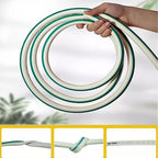 4 Layer Garden Hose Pipe Set 1/2" 12mm, Outdoor Reinforced PVC Hose Pipe Reel with Fittings, Watering Hosepipe for Gardening Lawn Washing (Color : Green, Size : 30m) - Image 2