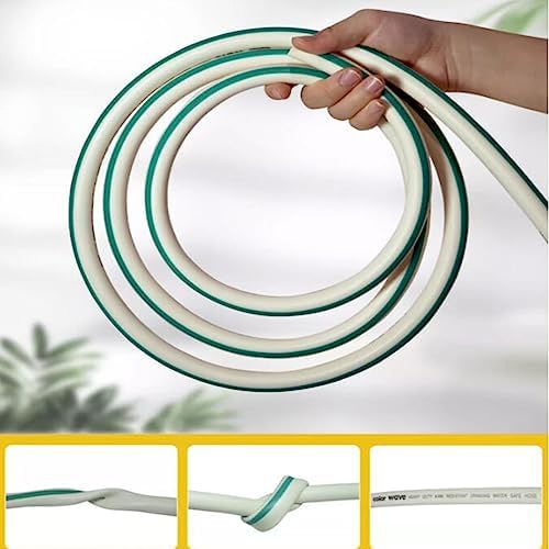 4 Layer Garden Hose Pipe Set 1/2" 12mm, Outdoor Reinforced PVC Hose Pipe Reel with Fittings, Watering Hosepipe for Gardening Lawn Washing (Color : Green, Size : 30m) - Image 2