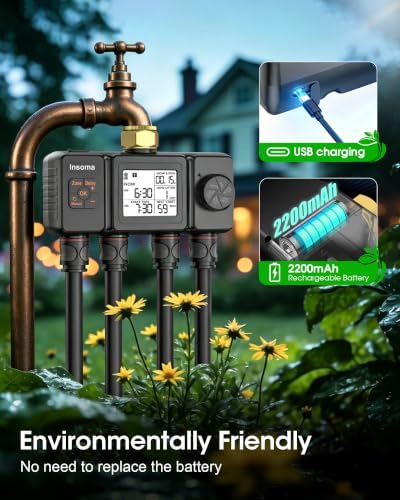 Insoma Water Timer, 4 Independent Zones Hose Timer for Garden Faucet - Image 7