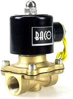 BACOENG VITON 3/8" Brass Electric Solenoid Valve, 12V DC Normally Closed by BACOENG